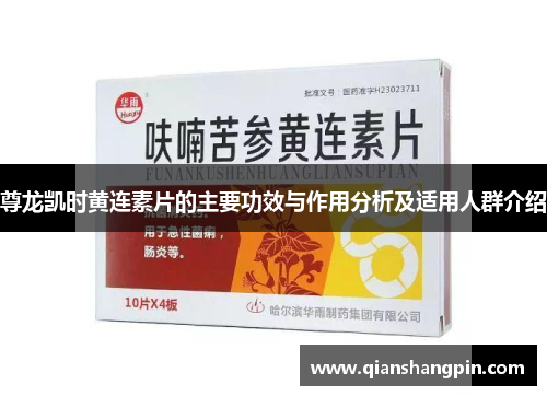 尊龙凯时黄连素片的主要功效与作用分析及适用人群介绍